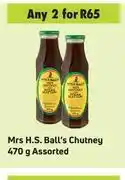 Mrs.h.s ball's chutney assorted-for 2 x 470g