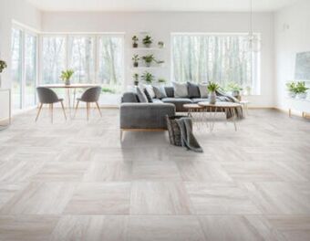 Leroy Merlin Floor tile ceramic madeira ivory l49.2cm x w49.2cm (1.7m2/box) offer