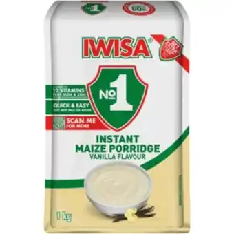 Shoprite Iwisa vanilla flavoured instant breakfast porridge 1kg offer