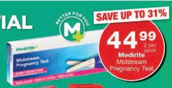 Checkers Medirite Midstream Pregnancy Test offer