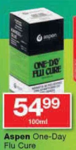 Checkers Aspen One-Day Flu Cure offer