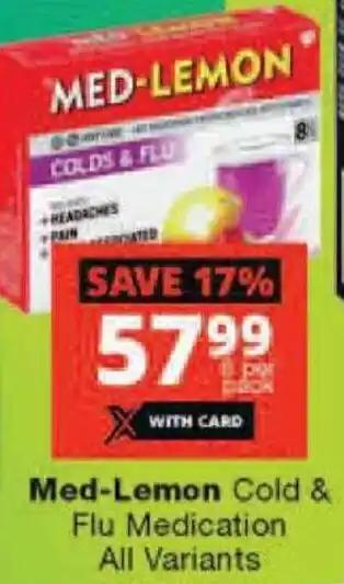 Med-Lemon Cold & Flu Medication All Variants