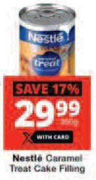 Checkers Nestle Caramel Treat Cake Filling offer