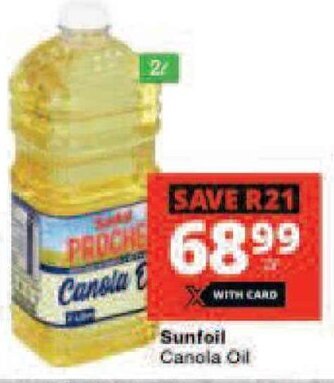 Checkers Sunfoil Canola Oil offer