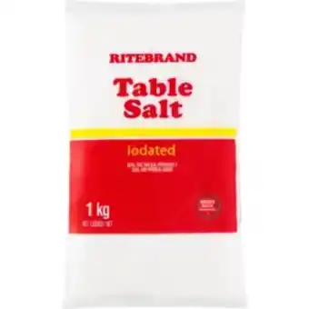Shoprite Ritebrand table salt 1kg offer