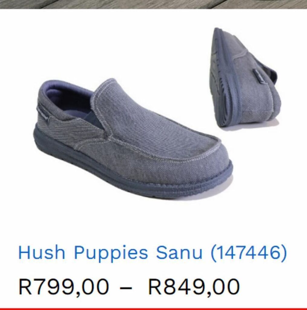 Hush puppies sanu offer at Mens Shoe Centre