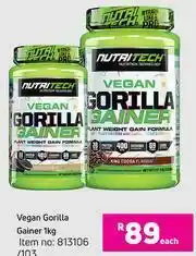 Nutritech Vegan Gorilla Gainer-1Kg Each