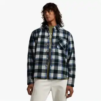 The FIX Men's black & blue check shacket offer