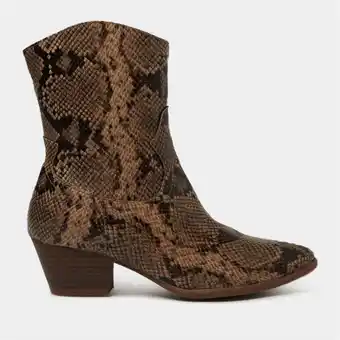 The FIX Women's multicolour snake western boot offer