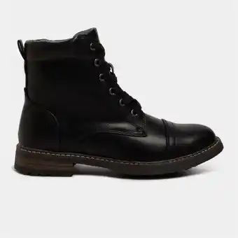 The FIX Men's black lace up boot offer