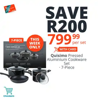 Checkers Aluminium Cookware Set 7-Piece offer