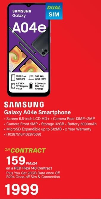Incredible Connection SAMSUNG Galaxy A04e Smartphone offer