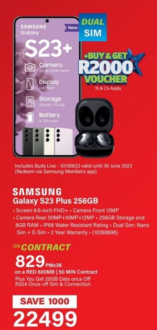 Incredible Connection SAMSUNG Galaxy S23 Plus 256GB offer