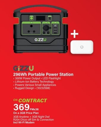 Incredible Connection GIZZU 296Wh Portable Power Station offer