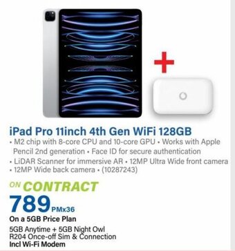 Incredible Connection iPad Pro 11inch 4th Gen WiFi 128GB offer