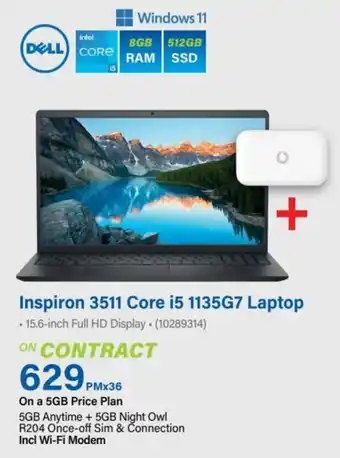 Incredible Connection Inspiron 3511 Core i5 1135G7 Laptop offer