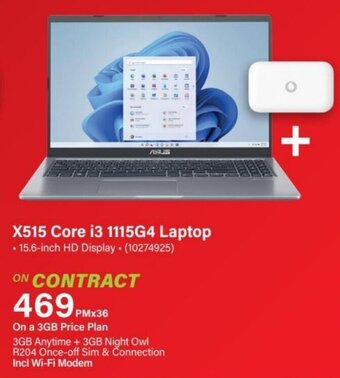 Incredible Connection X515 Core i3 1115G4 Laptop offer