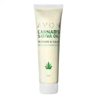 AVON Cannabis sativa oil restore & calm hand and body balm 150ml offer