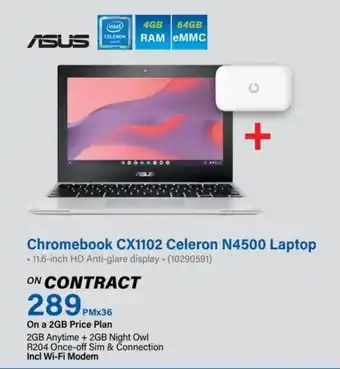 Chromebook CX1102 Celeron N4500 Laptop
