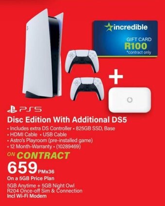 Incredible Connection PS5 Disc Edition With Additional DS5 offer