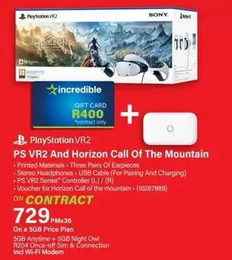 Incredible Connection PlayStation VR2 PS VR2 And Horizon Call Of The Mountain offer