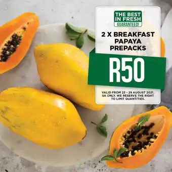 Food Lover's Market Breakfast Papaya Prepacks 2packs offer
