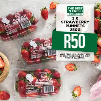 Food Lover's Market Strawberry Punnets 3x250g offer