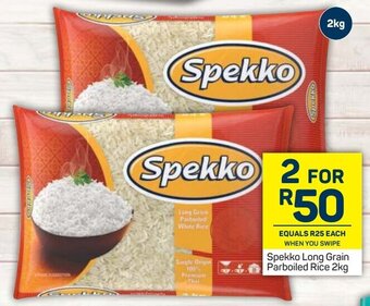 Pick n Pay Spekko Long Grain Parboiled Rice 2kg offer