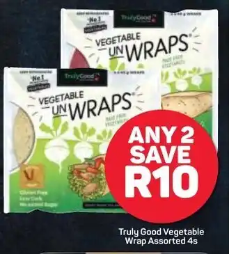 Pick n Pay Truly Good Vegetables Wrap Assorted 4s offer