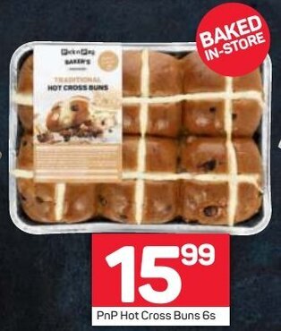 Pick n Pay PnP Hot Cross Buns 6s offer