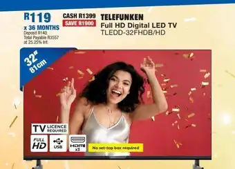 Smart tv telefunken 32''