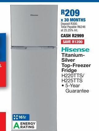 OK Furniture Freezer hisense offer
