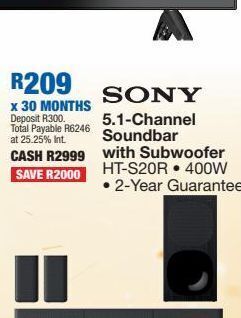 OK Furniture Soundbar sony offer