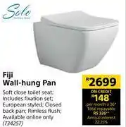 Builders Warehouse Solo fiji wall hung pan offer