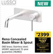 Builders Warehouse Lusso reno concealed basin mixer & spout offer