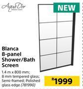 Builders Warehouse Aqua dior blanca 8 panel shower/bath screen offer
