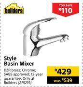 Builders Warehouse Builders style basin mixer offer