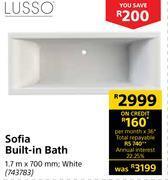 Builders Warehouse Lusso sofia built in bath offer