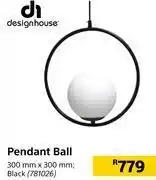 Builders Warehouse Desighhouse pendant ball offer