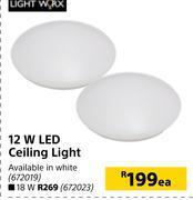 Builders Warehouse Light worx 12w led ceiling light-each offer