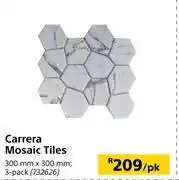 Carrera mosaic tiles-per pack