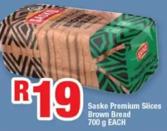 OK Express Sasko Premium Slices Brown Bread 700 g EACH offer