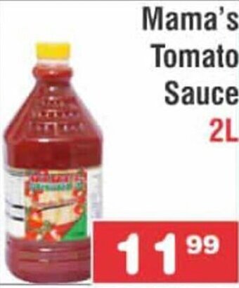 Advance Cash n Carry Mama's Tomato Sauce 2L offer