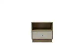 Steel & rose lydia 1 drawer pedestal, oak & white