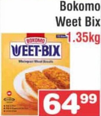 Advance Cash n Carry Bokomo Weet Bix 1.35kg offer