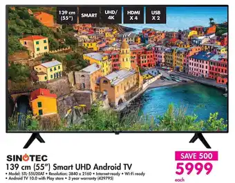 Makro SINOTEC 139 cm (55") Smart UHD Android TV offer