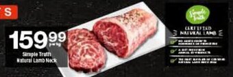 Checkers Simple Truth Natural Lamb Neck offer