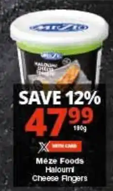 Checkers Méze Foods Haloumi Cheese Fingers offer