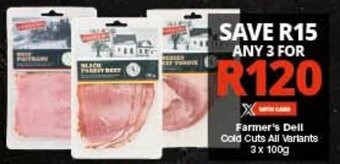 Farmer's Dell Cold Cuts All Variants 3x100g