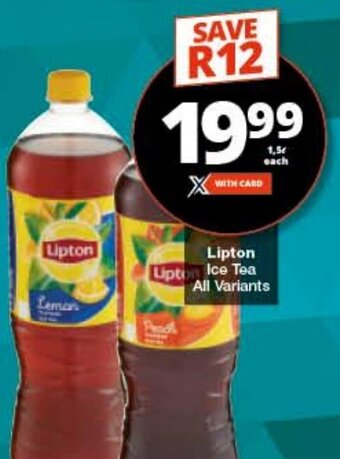 Checkers Lipton Ice Tea All Variants offer